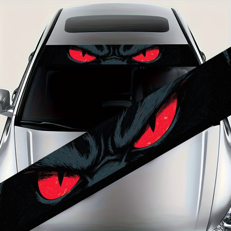 Car Accessories Evil Eye - Stiker Vinil Grafis Mata Merah Jahat