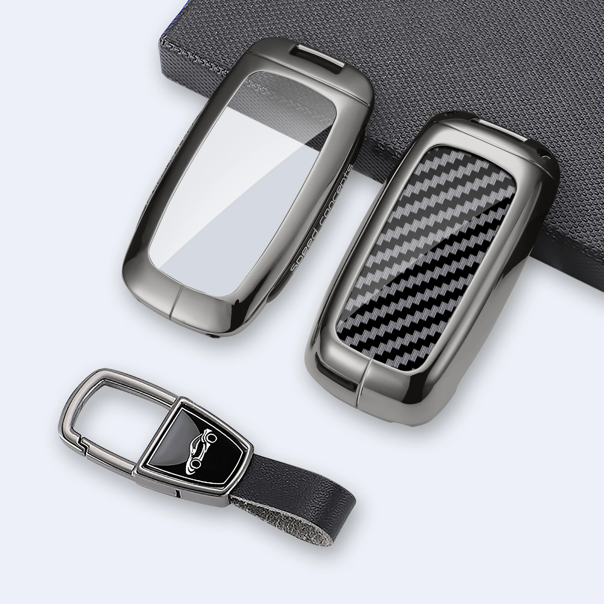 Car Accessories Malaysia - Casing Kunci Mobil Kulit Paduan Seng