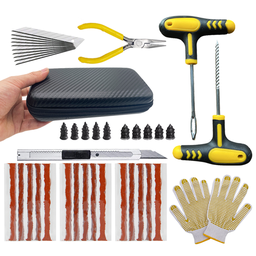 Car Emergency Tool Kit - Kit Perbaikan Ban Tubeless Universal untuk