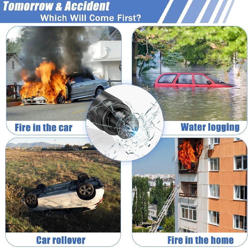 Palu Keselamatan Mobil 2-in-1, - Car Emergency Tool Kit ulasan dan harga