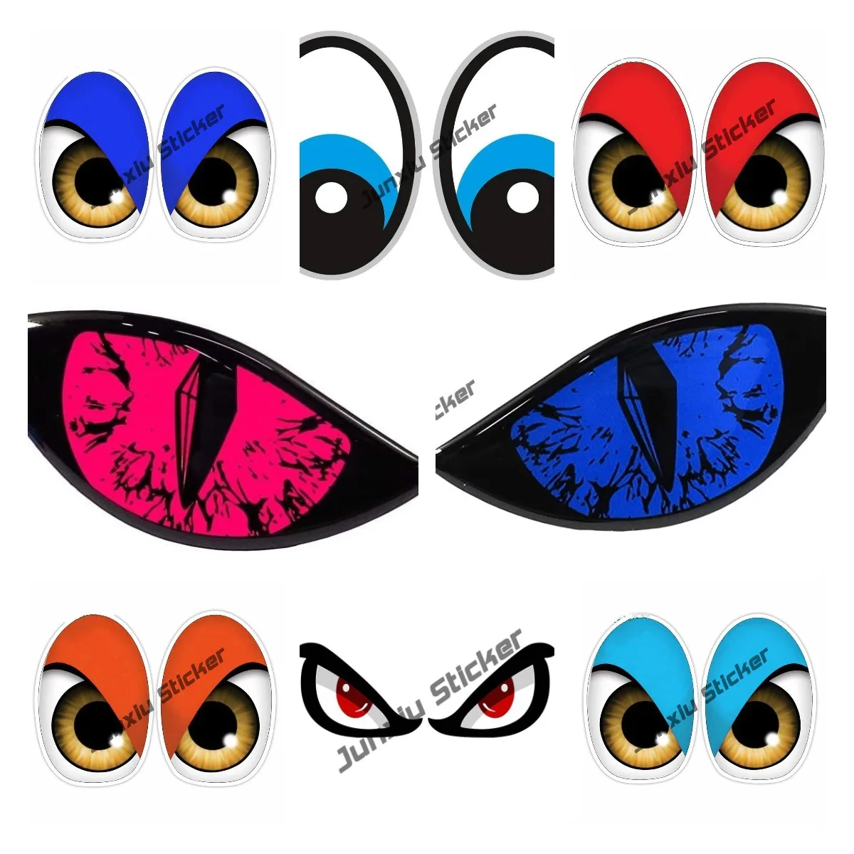 Stiker Reflektif 3D Mata Jahat - Car Accessories Evil Eye ulasan dan harga