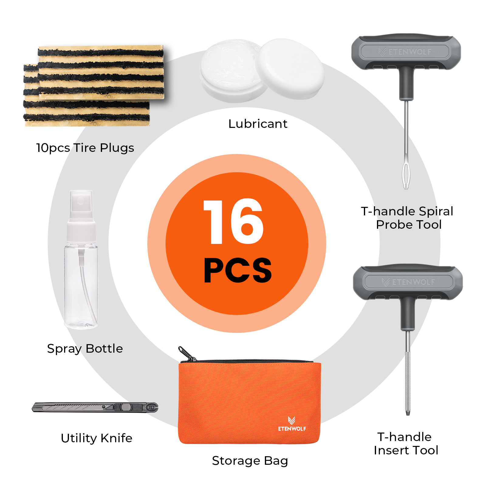 Perlengkapan Perbaikan Ban Uni - Car Emergency Tool Kit ulasan dan harga
