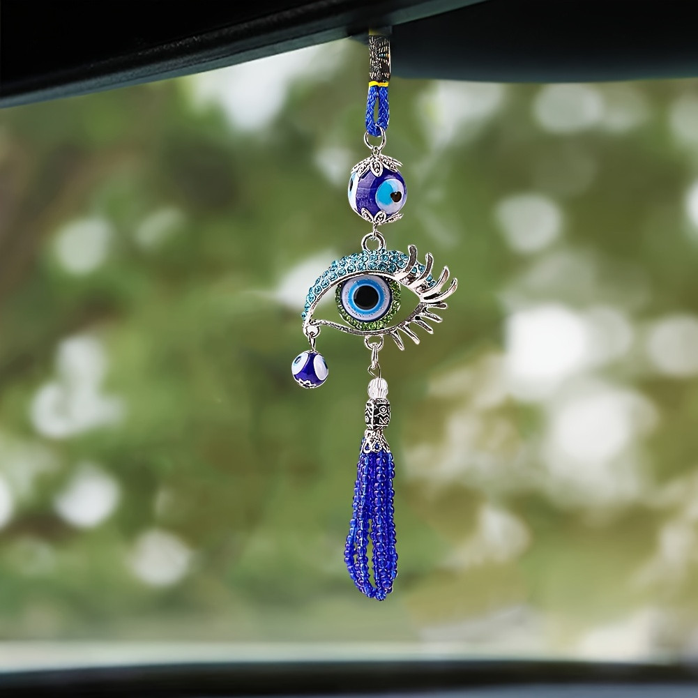 1 Buah Liontin Mobil Rumbai Ma - Car Accessories Evil Eye ulasan dan harga