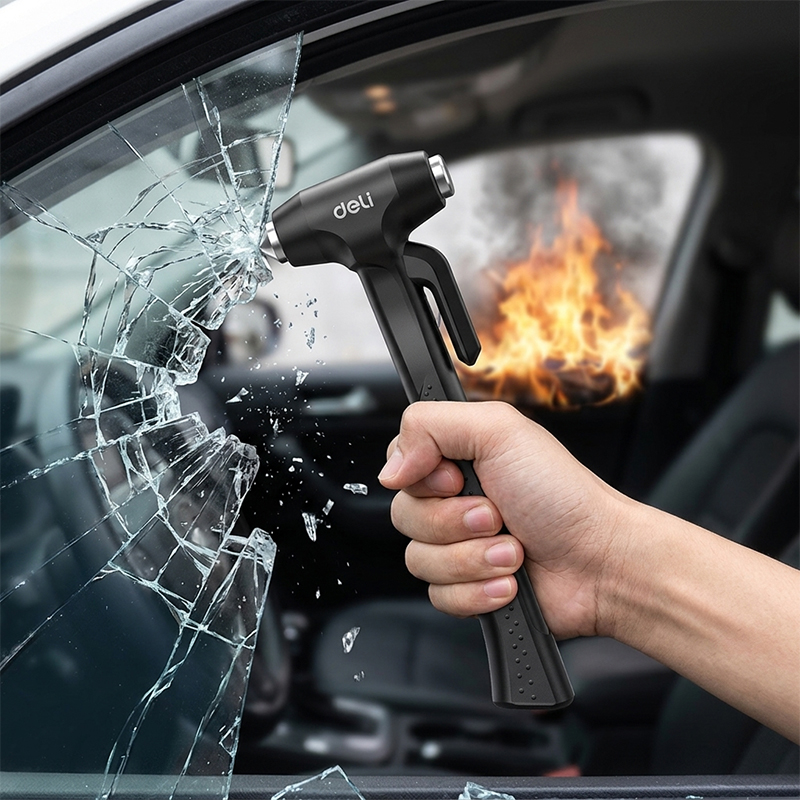 DELI Palu Pengaman Mobil Porta - Car Emergency Tool Kit ulasan dan harga