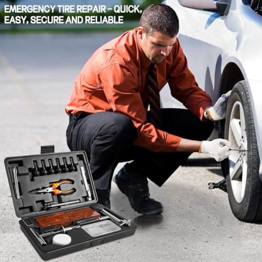 Perlengkapan Perbaikan Ban Baj - Car Emergency Tool Kit ulasan dan harga